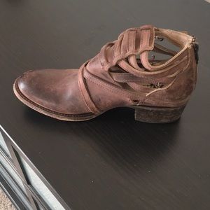 Freebies brown leather bootie.